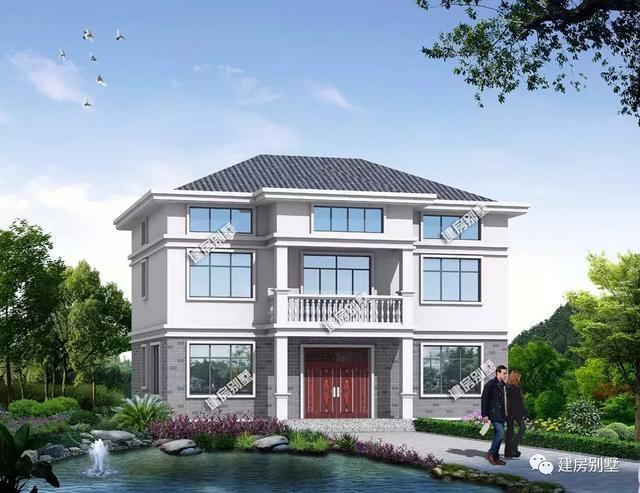 帶閣樓層設(shè)計(jì)的農(nóng)村房子設(shè)計(jì)方案，2款都很實(shí)用