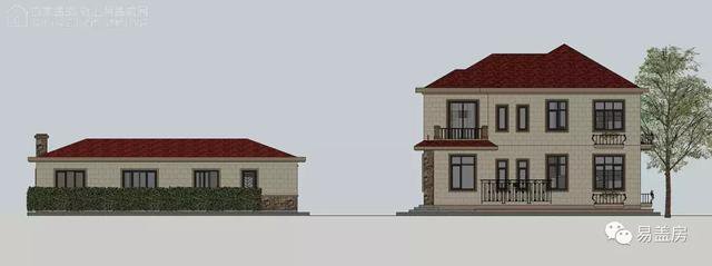 湖南帶配房的二層農(nóng)村自建房案例，簡(jiǎn)歐風(fēng)格