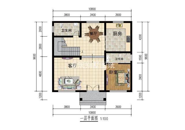 占地110平內(nèi)的四層農(nóng)村民房設(shè)計(jì)，戶型很實(shí)用，造價(jià)偏低