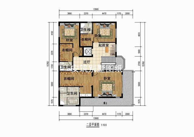 鄉(xiāng)村三層田園風(fēng)格別墅戶型方案，40萬就能搞定