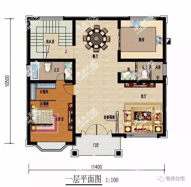 三層簡(jiǎn)歐房子設(shè)計(jì)方案圖，不錯(cuò)的民房設(shè)計(jì)，占地120平-130平方米