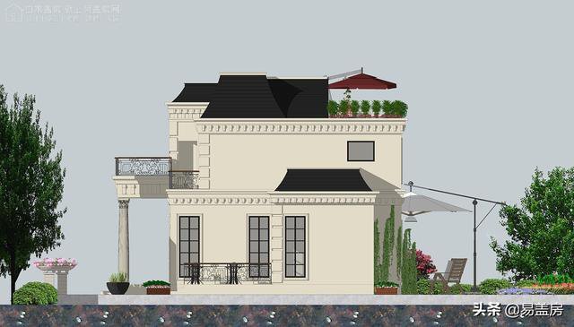 高端奢侈的法式別墅效果圖及設計方案，驚艷到你了嗎