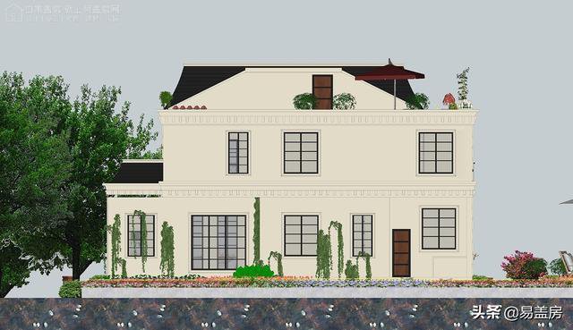 高端奢侈的法式別墅效果圖及設計方案，驚艷到你了嗎