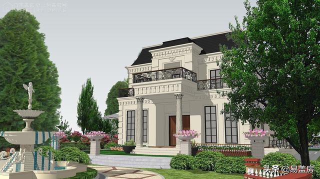 高端奢侈的法式別墅效果圖及設計方案，驚艷到你了嗎