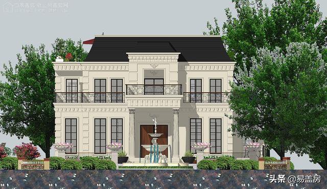 高端奢侈的法式別墅效果圖及設計方案，驚艷到你了嗎