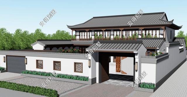 2款庭院式別墅設(shè)計(jì)方案及圖片，這樣建造漂亮的合院別墅