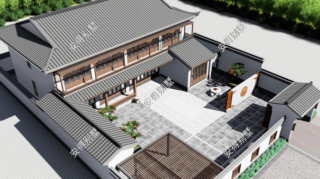 2款庭院式別墅設(shè)計(jì)方案及圖片，這樣建造漂亮的合院別墅