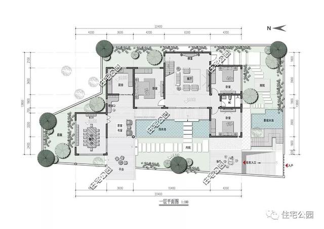 18套帶庭院的中式別墅民宅設(shè)計(jì)，自建房、民宿都可以用