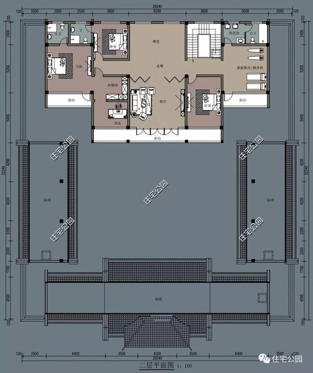 18套帶庭院的中式別墅民宅設(shè)計(jì)，自建房、民宿都可以用