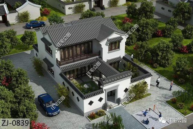 18套帶庭院的中式別墅民宅設(shè)計(jì)，自建房、民宿都可以用