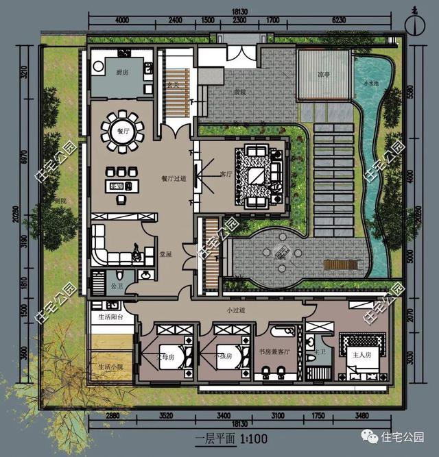 18套帶庭院的中式別墅民宅設(shè)計(jì)，自建房、民宿都可以用