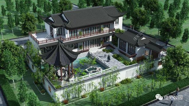 18套帶庭院的中式別墅民宅設(shè)計(jì)，自建房、民宿都可以用