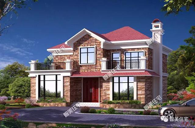 造價23萬-27美式兩層住宅設(shè)計圖，2款戶型隨你挑