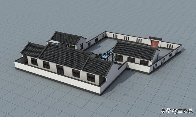 一層中式花園仿古住宅效果圖片和戶型圖，中國傳統(tǒng)精髓