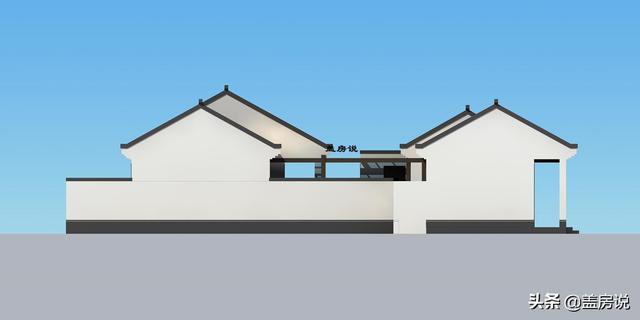 一層中式花園仿古住宅效果圖片和戶型圖，中國傳統(tǒng)精髓