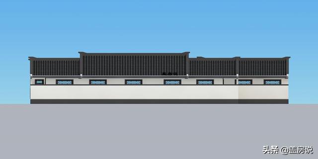 一層中式花園仿古住宅效果圖片和戶型圖，中國傳統(tǒng)精髓