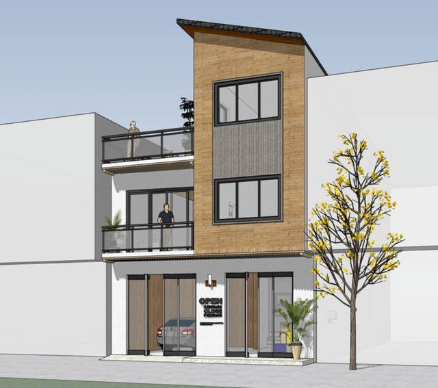 開間7.8米民房設(shè)計，一層還設(shè)計上了商鋪，商住兩用