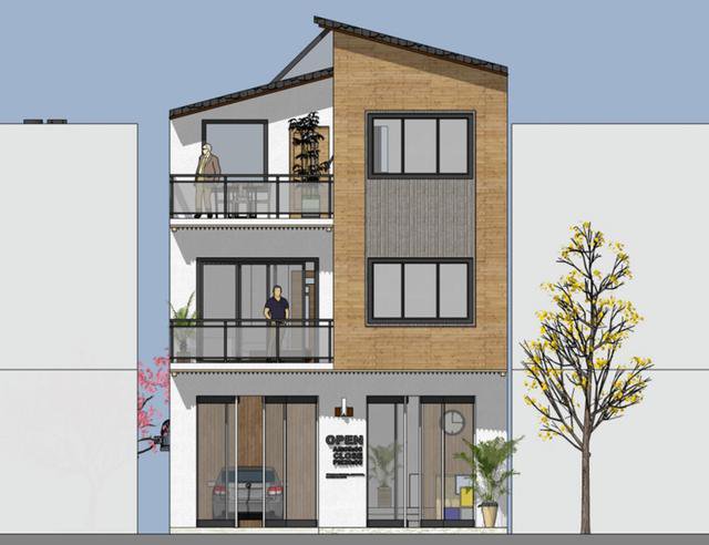 開間7.8米民房設(shè)計，一層還設(shè)計上了商鋪，商住兩用