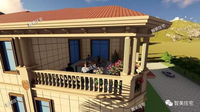 16×13.8米豪華三層半別墅豪宅戶型圖，還帶電梯