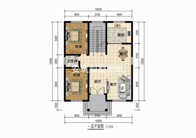 10m*12m三層自建樓房戶型方案設(shè)計(jì)，45萬到55萬建起來沒問題