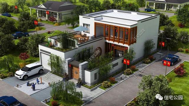 帶車庫農(nóng)村自建房子戶型和外觀圖片大全，讓你一次看個(gè)夠