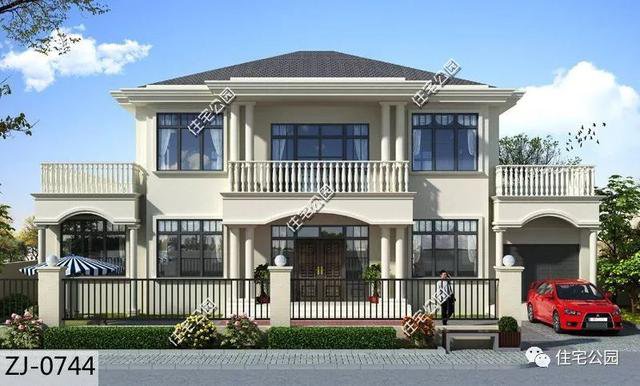 帶車庫農(nóng)村自建房子戶型和外觀圖片大全，讓你一次看個(gè)夠