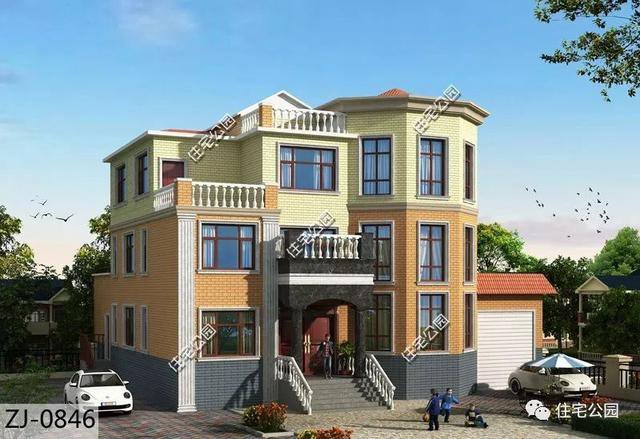 帶車庫農(nóng)村自建房子戶型和外觀圖片大全，讓你一次看個(gè)夠