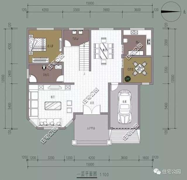 帶車庫農(nóng)村自建房子戶型和外觀圖片大全，讓你一次看個(gè)夠