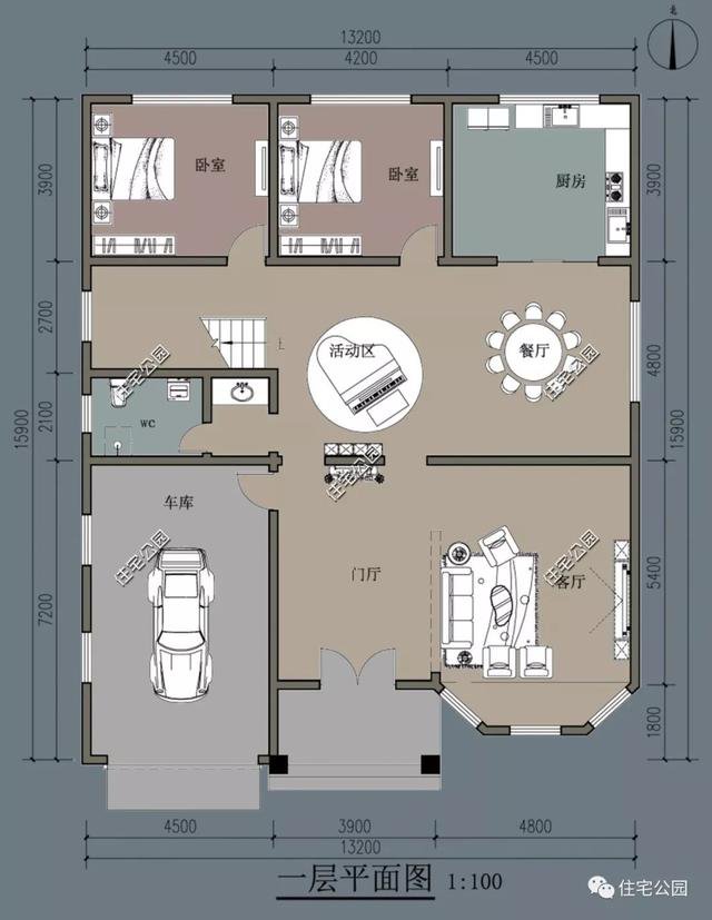 帶車庫農(nóng)村自建房子戶型和外觀圖片大全，讓你一次看個(gè)夠
