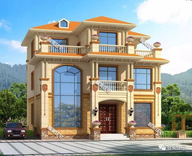 2套客廳挑空設(shè)計的豪宅戶型圖，旋轉(zhuǎn)樓梯PK普通樓梯怎么選