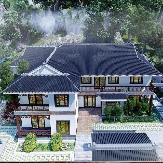 仿古中式二層住宅樓設計圖，中國傳統(tǒng)精髓，真是美爆了