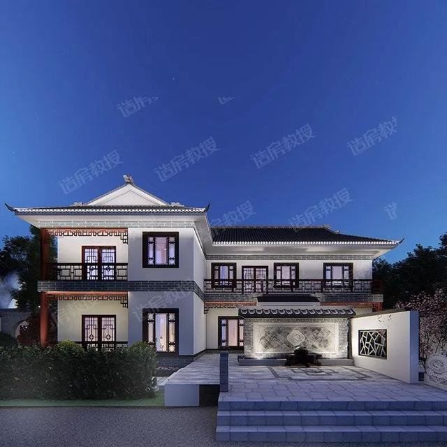 仿古中式二層住宅樓設計圖，中國傳統(tǒng)精髓，真是美爆了