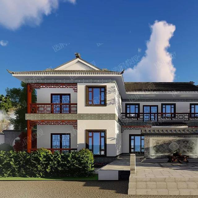 仿古中式二層住宅樓設計圖，中國傳統(tǒng)精髓，真是美爆了