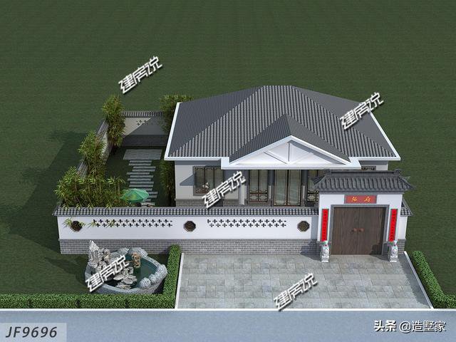 帶庭院的一層小別墅住宅設(shè)計(jì)，完工圖美爆了，只要19萬