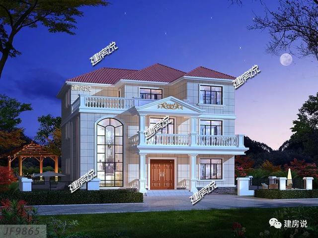 豪華歐式別墅三層民宅設(shè)計(jì)戶(hù)型圖，酒窖/ktv/電梯都有