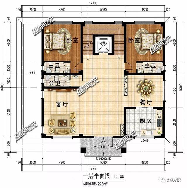 豪華歐式別墅三層民宅設(shè)計(jì)戶(hù)型圖，酒窖/ktv/電梯都有