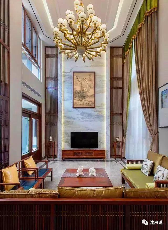 開間16.5米進(jìn)深14米二層新中式別墅圖，回村建一棟高大上別墅