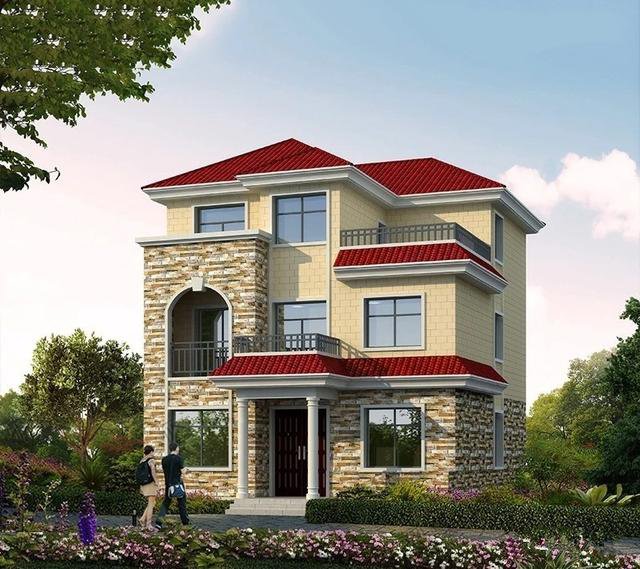 27萬三層簡歐農(nóng)村民宅戶型圖，農(nóng)村建這個(gè)戶型的很多