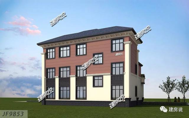 開間16米進深12歐式高端三層住宅戶型圖，看到的人都羨慕