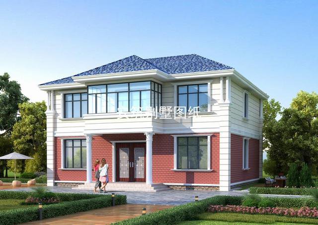 13*10米二層方正小戶型自建房戶型圖，簡易實用