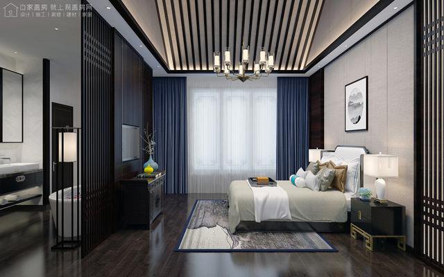 帶中式小院的農村住宅戶型圖，住進去肯定很愜意