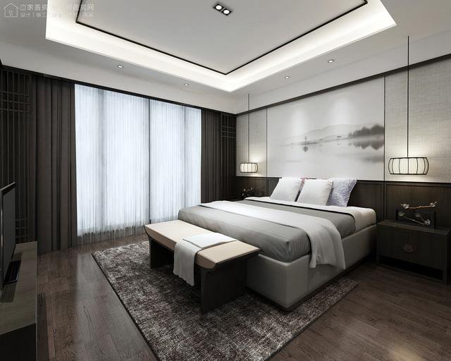 帶中式小院的農村住宅戶型圖，住進去肯定很愜意