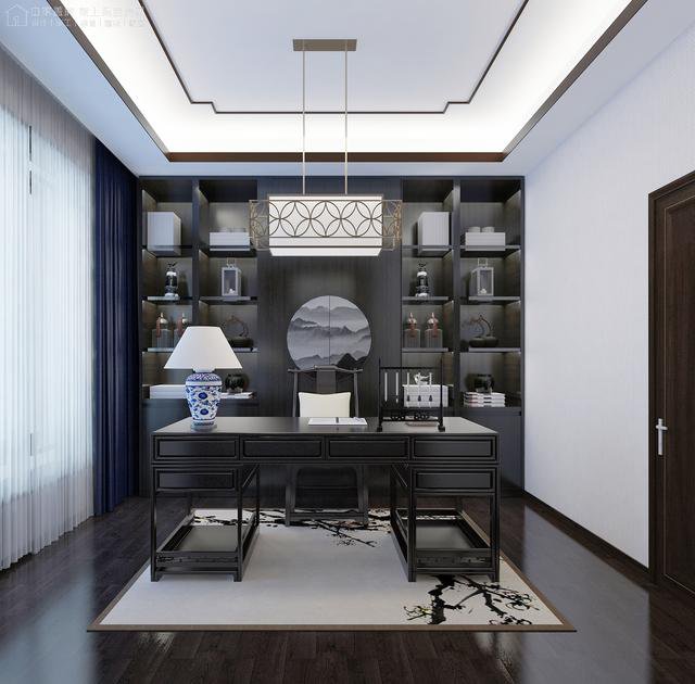 帶中式小院的農村住宅戶型圖，住進去肯定很愜意