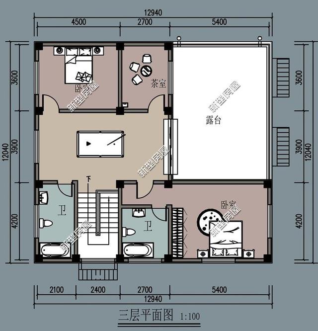 新農(nóng)村臨街自建房戶型，帶商鋪的別墅設(shè)計更實(shí)用
