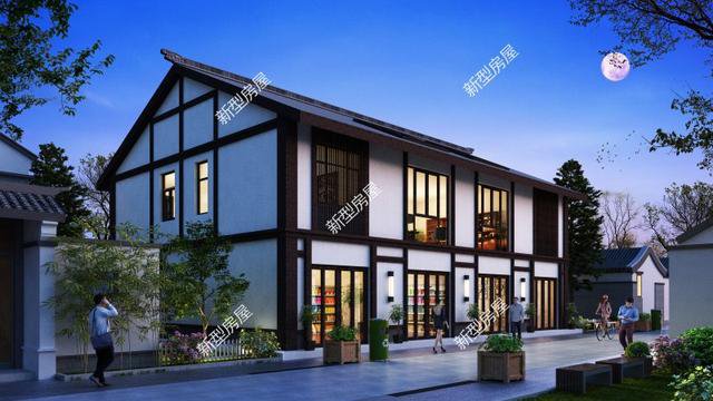 新農(nóng)村臨街自建房戶型，帶商鋪的別墅設(shè)計更實(shí)用