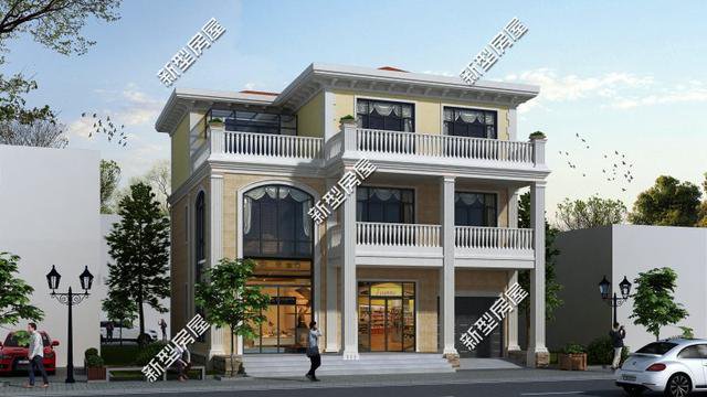 新農(nóng)村臨街自建房戶型，帶商鋪的別墅設(shè)計更實(shí)用