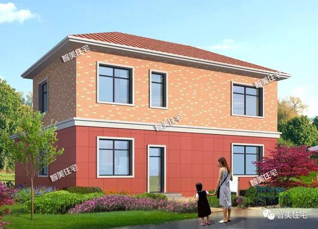 3棟外觀相似的美式別墅設(shè)計(jì)圖，外觀相似，戶型各不同