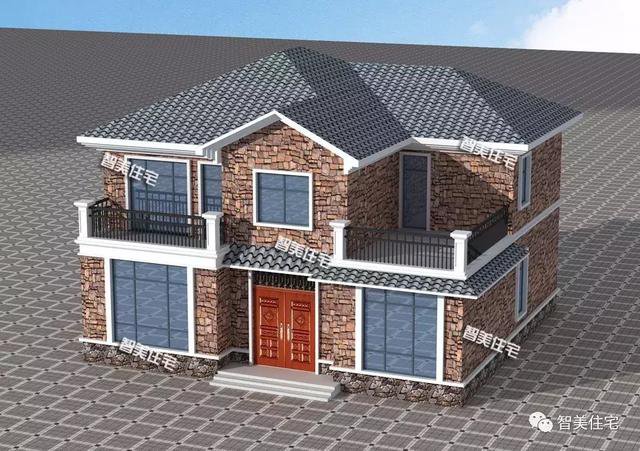 3棟外觀相似的美式別墅設(shè)計(jì)圖，外觀相似，戶型各不同