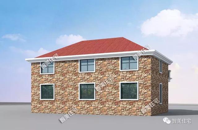 3棟外觀相似的美式別墅設(shè)計(jì)圖，外觀相似，戶型各不同