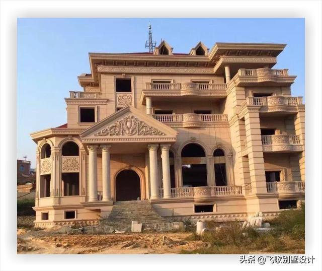 幾十款純歐式別墅完工實(shí)景圖照片，每一款都豪華高端